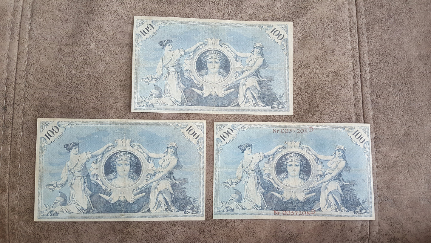 Reprint on paper with W/M the Rarest Editions. Germany 100 Marks. FREE SHIPPING!