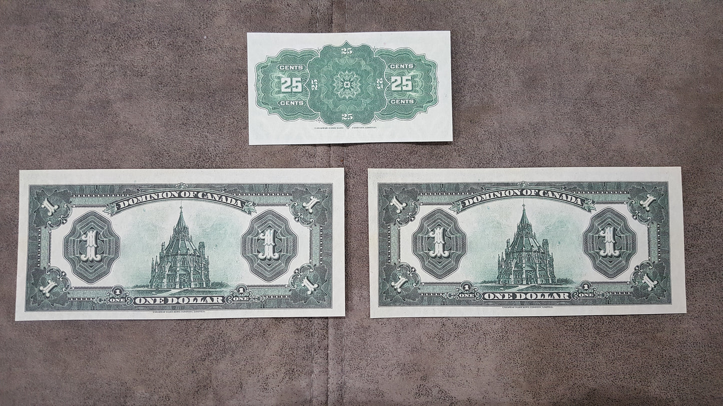 Reprint on paper with W/M SET-A Dominion Bank of Canada 1923-1924 y. Free Shippi