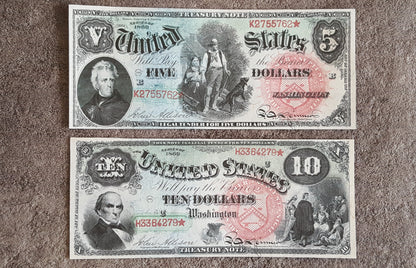 Réimpression sur papier avec filigrane "United State 1869" LIVRAISON GRATUITE !!!