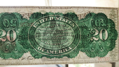 Réimpression sur papier avec filigrane Billets à ordre des États-Unis et Monnaie légale 1861-1863