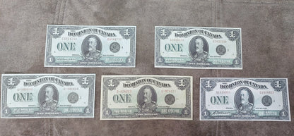 Retirage sur papier avec filigrane (SET-B) Canada 1923, TYPES DIFFÉRENTS - Livraison gratuite