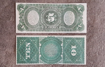 Réimpression sur papier avec filigrane "United State 1869" LIVRAISON GRATUITE !!!