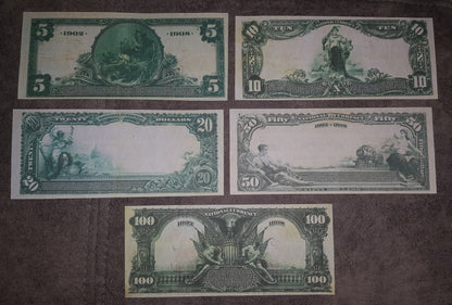 Réimpression sur papier avec filigrane, États-Unis 1882-1909 Banque Nationale LIVRAISON GRATUITE !