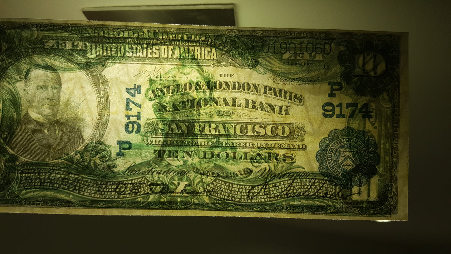 Reprint on paper with W/M United States 1882-1909 National Bank  FREE SHIPPING !