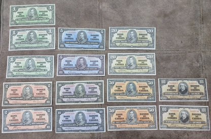 Réimpression sur papier avec filigrane Canada (SET-B) 1937 - LIVRAISON GRATUITE