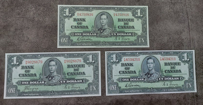 Réimpression sur papier avec filigrane Canada (SET-B) 1937 - LIVRAISON GRATUITE