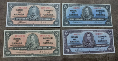 Réimpression sur papier avec filigrane Canada (SET-B) 1937 - LIVRAISON GRATUITE