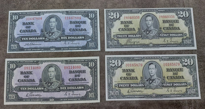 Réimpression sur papier avec filigrane Canada (SET-B) 1937 - LIVRAISON GRATUITE