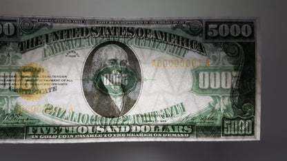 Réimpression sur papier avec filigrane Billets américains en or 1928. LIVRAISON GRATUITE !!!