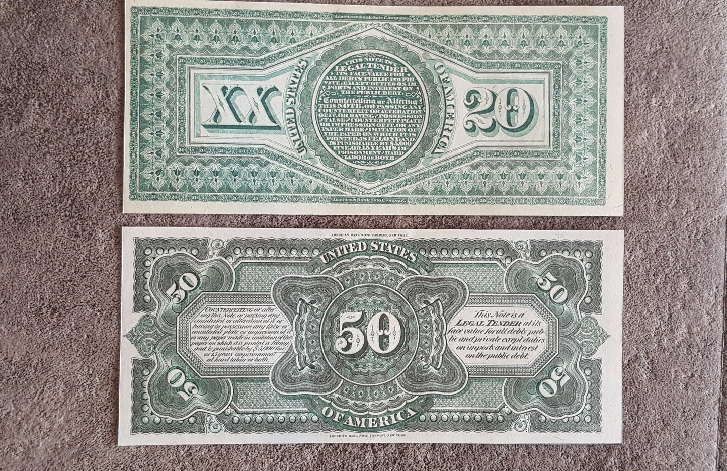 Reprint on paper with W/M United State 1869 FREE SHIPPING !!!