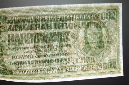 Réimpression sur papier avec filigrane 1941-1942 Ukraine, occupation allemande LIVRAISON GRATUITE !!!