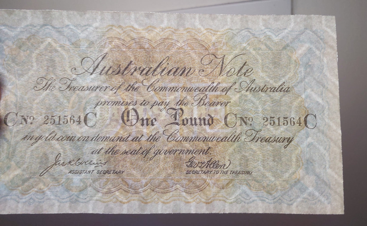 Reprint on paper with W/M Commonwealth of Australia 1913-1918 y. Free Shipping !