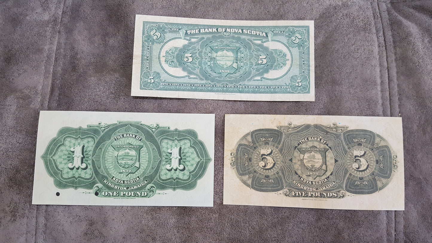 Reprint on paper with W/M Canada Bank of Nova Scotia 1852 - 1920 FREE SHIPPING !