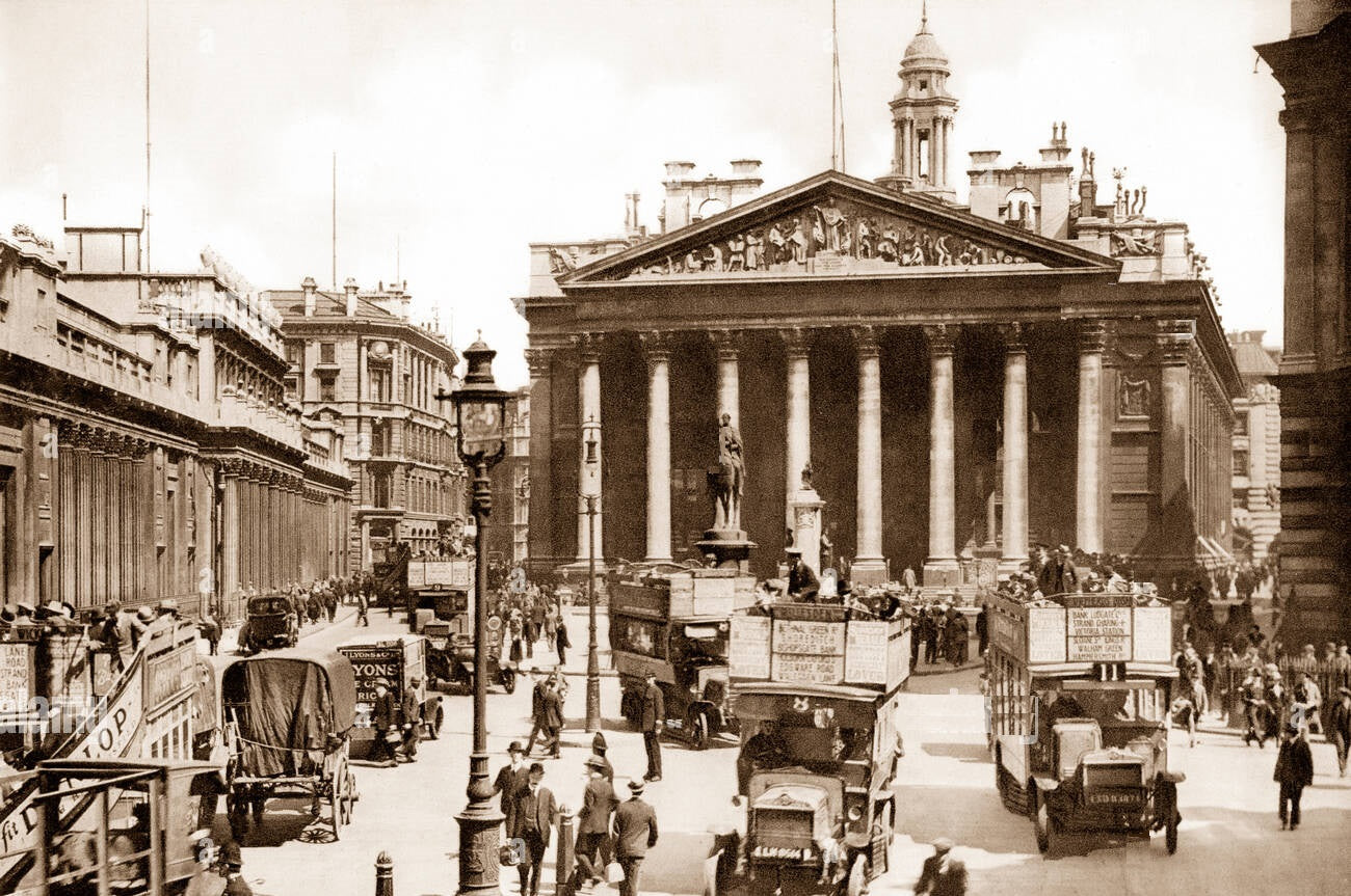 Reprint on paper with W/M England  5 - 1000 Pound 1918-1925 y. UK FREE SHIPPING!