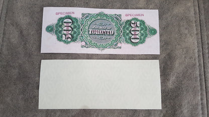 Reprint on paper with W/M Dominion Bank of Canada 1870-1872 y. FREE SHIPPING !
