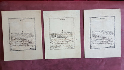 Réimpression sur papier avec filigrane Russie 1769-1785 Premier papier-monnaie LIVRAISON GRATUITE !!!