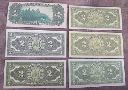 Réimpression sur papier avec filigrane (SET-B) Canada 1900-1917 Dollar DIFFÉRENTS TYPES