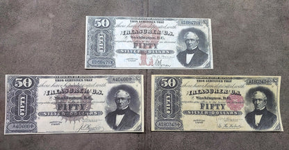 Réimpression sur papier avec filigrane Pièce de un dollar américain de 1880 LIVRAISON GRATUITE !!!