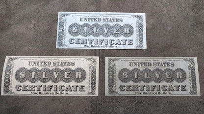 Réimpression sur papier avec filigrane Pièce de un dollar américain de 1880 LIVRAISON GRATUITE !!!