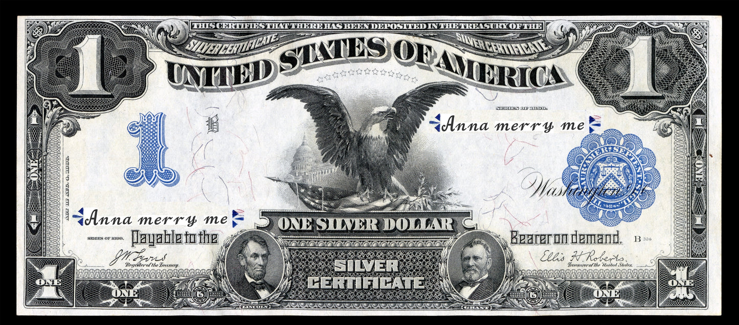 Gift to wife 1 dollar 1899