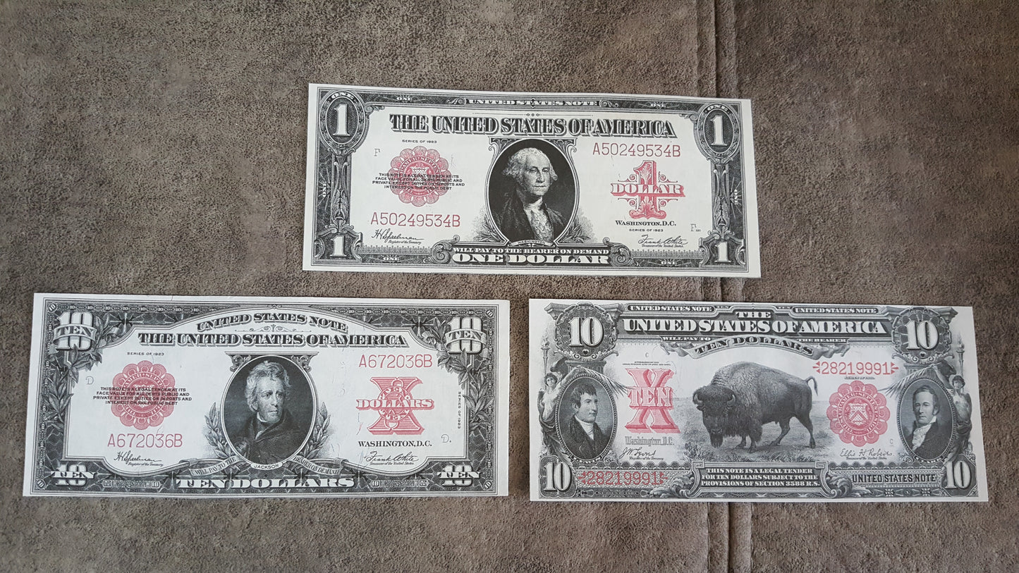 Reprint on paper with W/M United States Dollar 1901 - 1923 y. FREE SHIPPING !