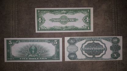 Réimpression sur papier avec filigrane Dollar américain 1901-1923. LIVRAISON GRATUITE !