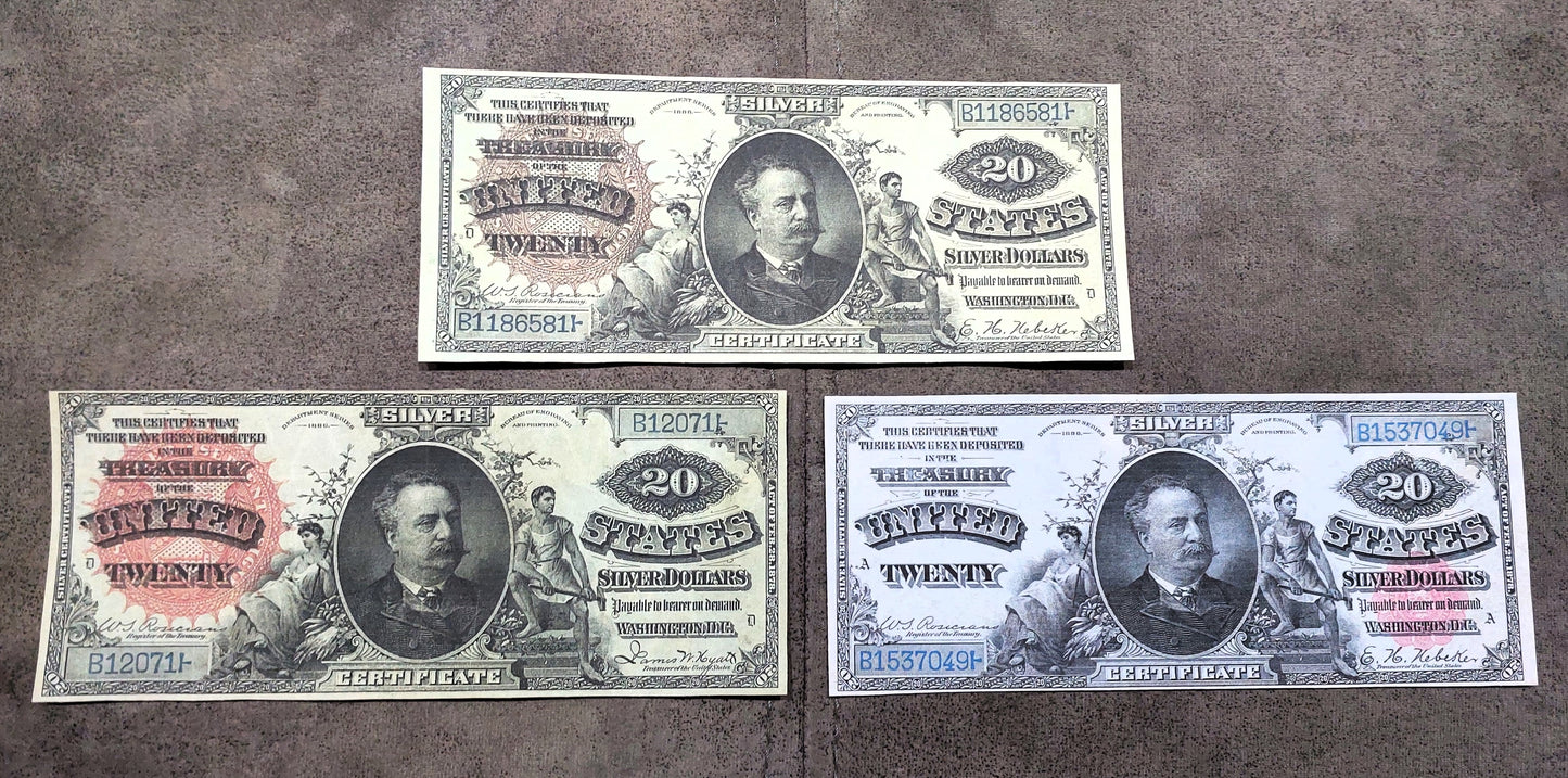 Reprint on paper with W/M United States 1886 y. Silver Dollar FREE SHIPPING!!!