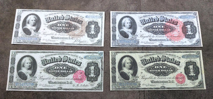 Réimpression sur papier avec filigrane États-Unis 1886 dollar en argent LIVRAISON GRATUITE !!!