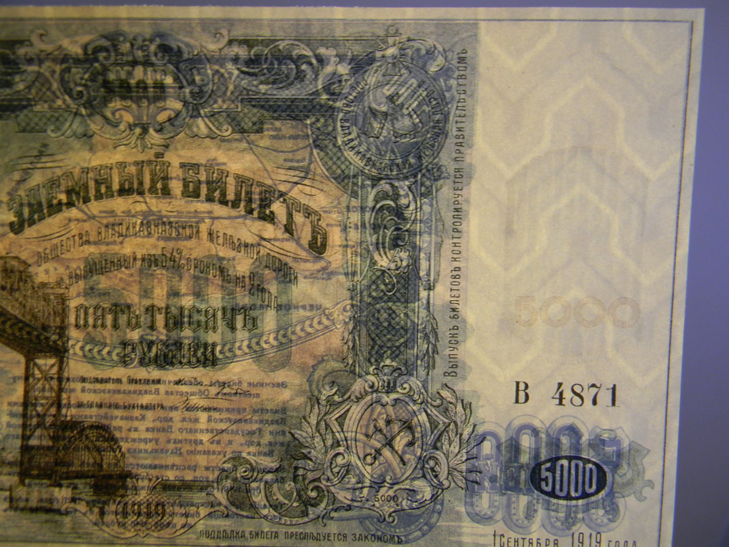 Reprint on paper with W/M Russia 1918-1921 y. FREE SHIPPING !!