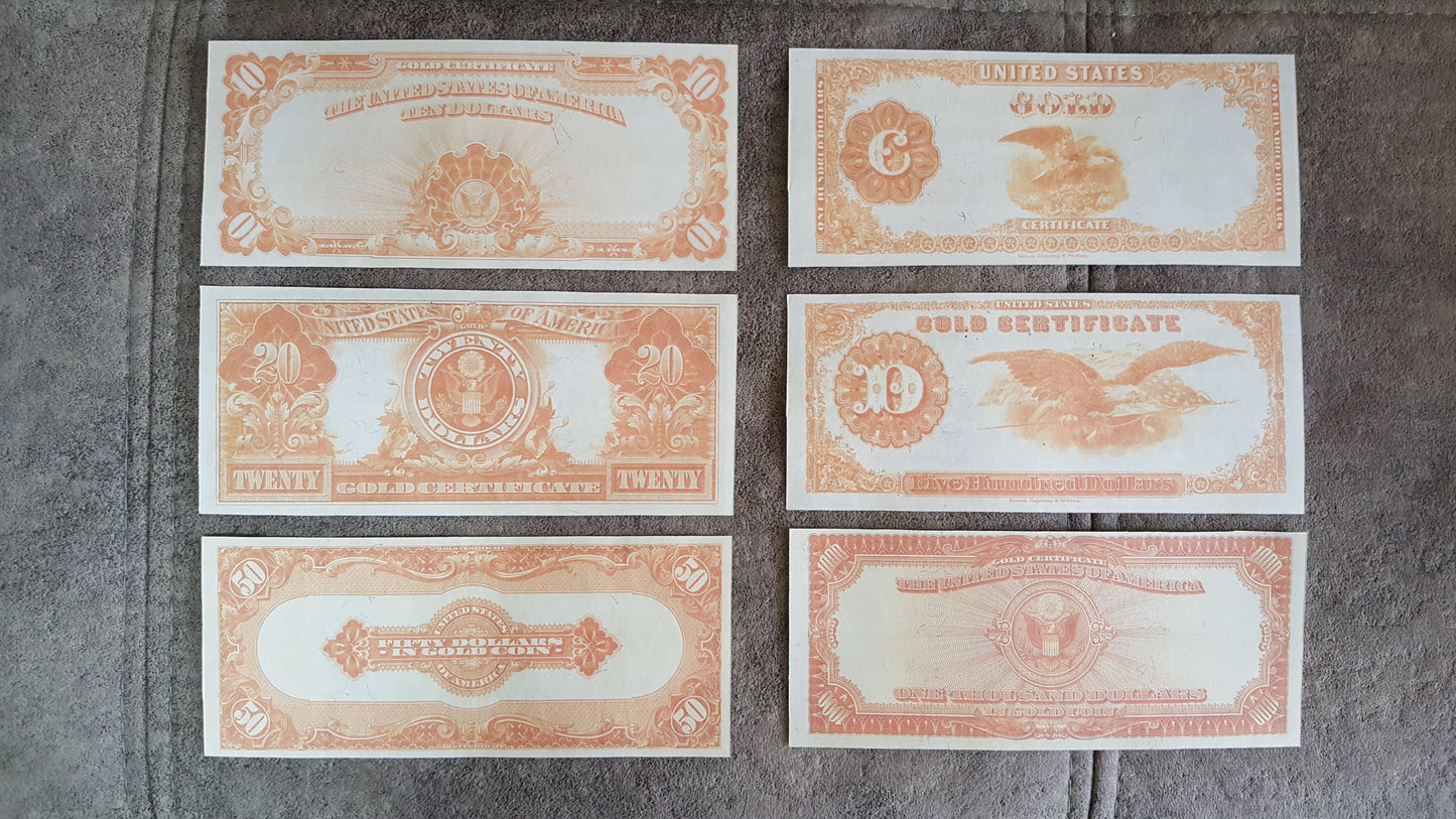 Reimpresión en papel con W/M Estados Unidos 1922 y. Dólar de oro ENVÍO GRATIS!!! 