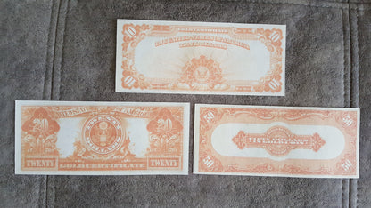 Réimpression sur papier avec filigrane États-Unis 1922 an. Dollar Or LIVRAISON GRATUITE !!!