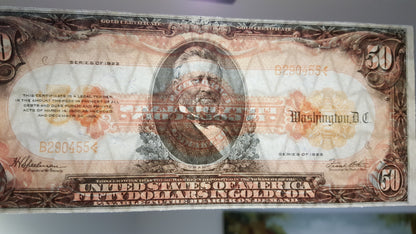 Réimpression sur papier avec filigrane États-Unis 1922 an. Dollar Or LIVRAISON GRATUITE !!!
