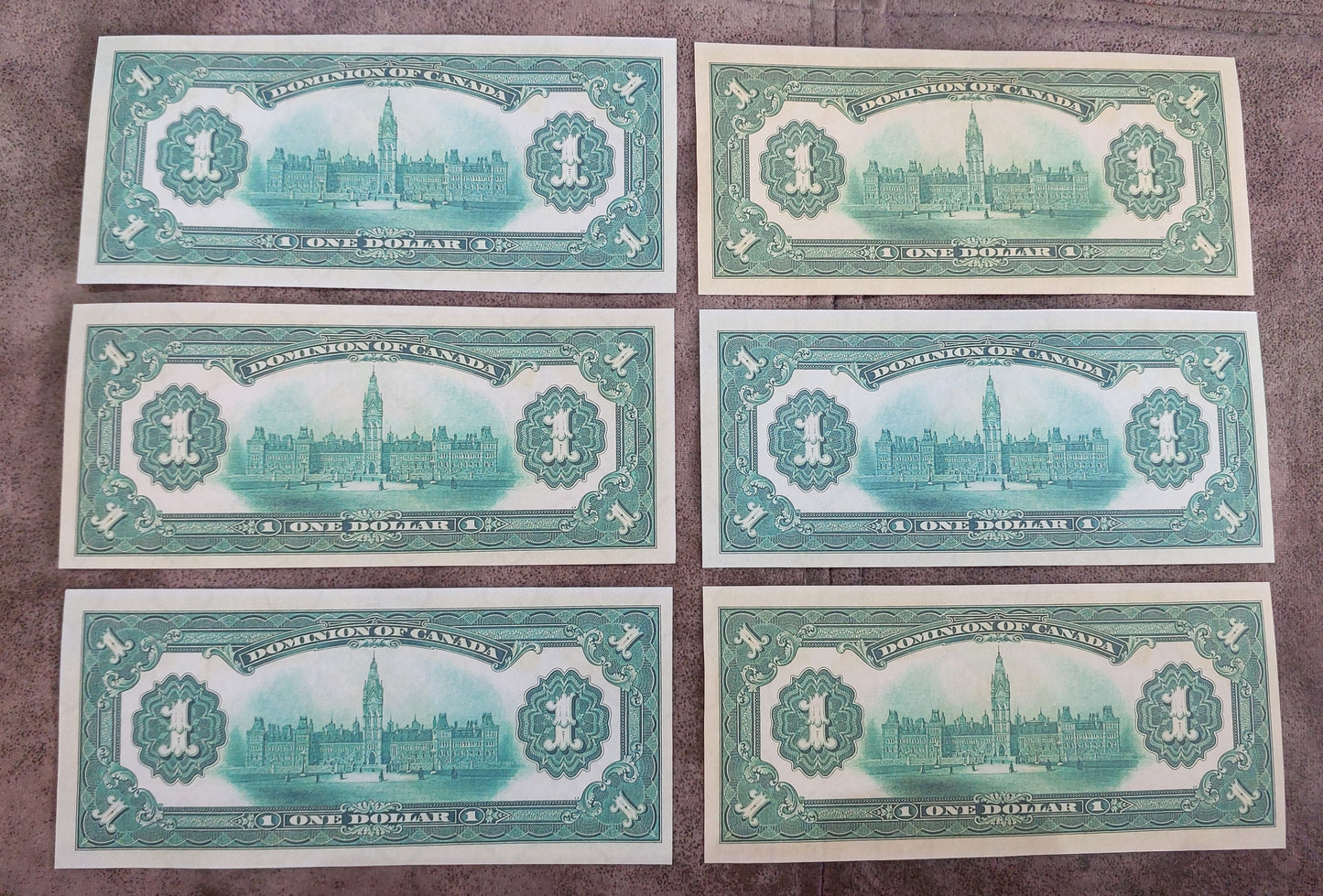 Dominion of Canada 1 Dollar 1917 Series Historical Notes Reverse Side