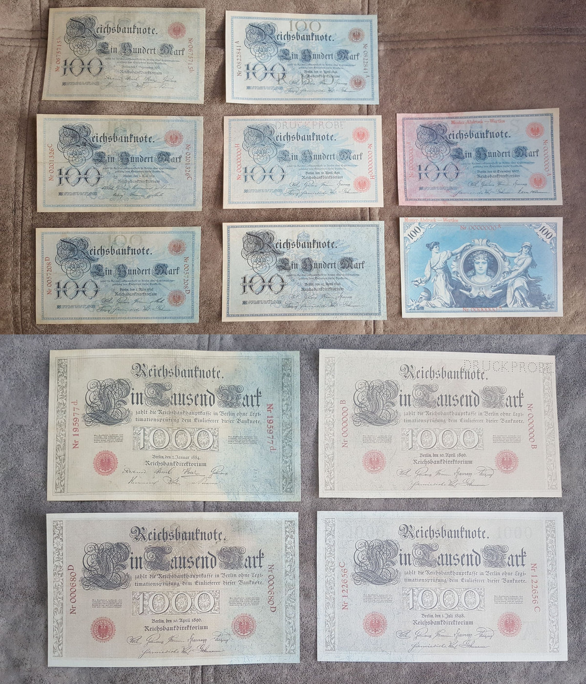 Reprint on paper with W/M the Rarest Editions. Germany 100 Marks. FREE SHIPPING!
