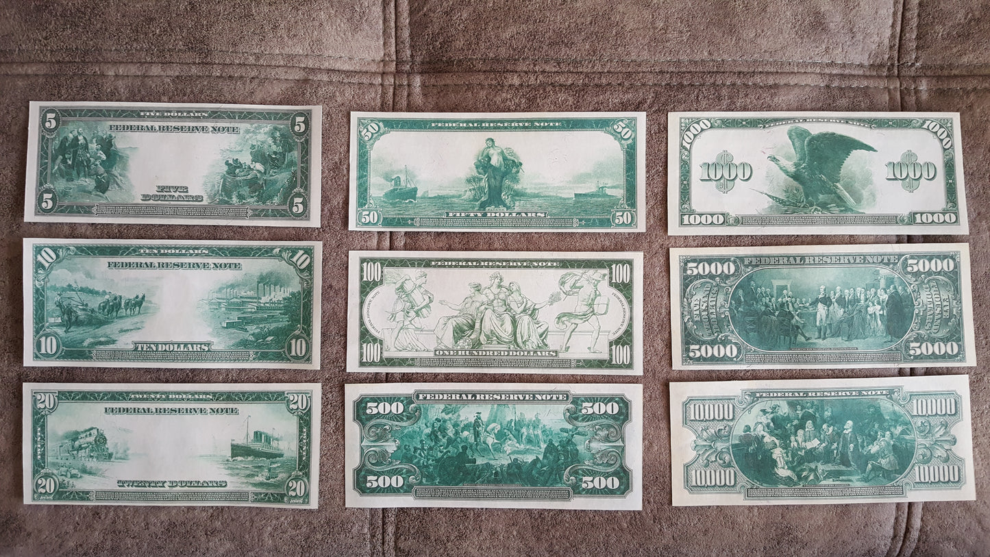 Reprint on paper with W/M United States 1914-1918 y. BLUE S/N FREE SHIPPING !!!