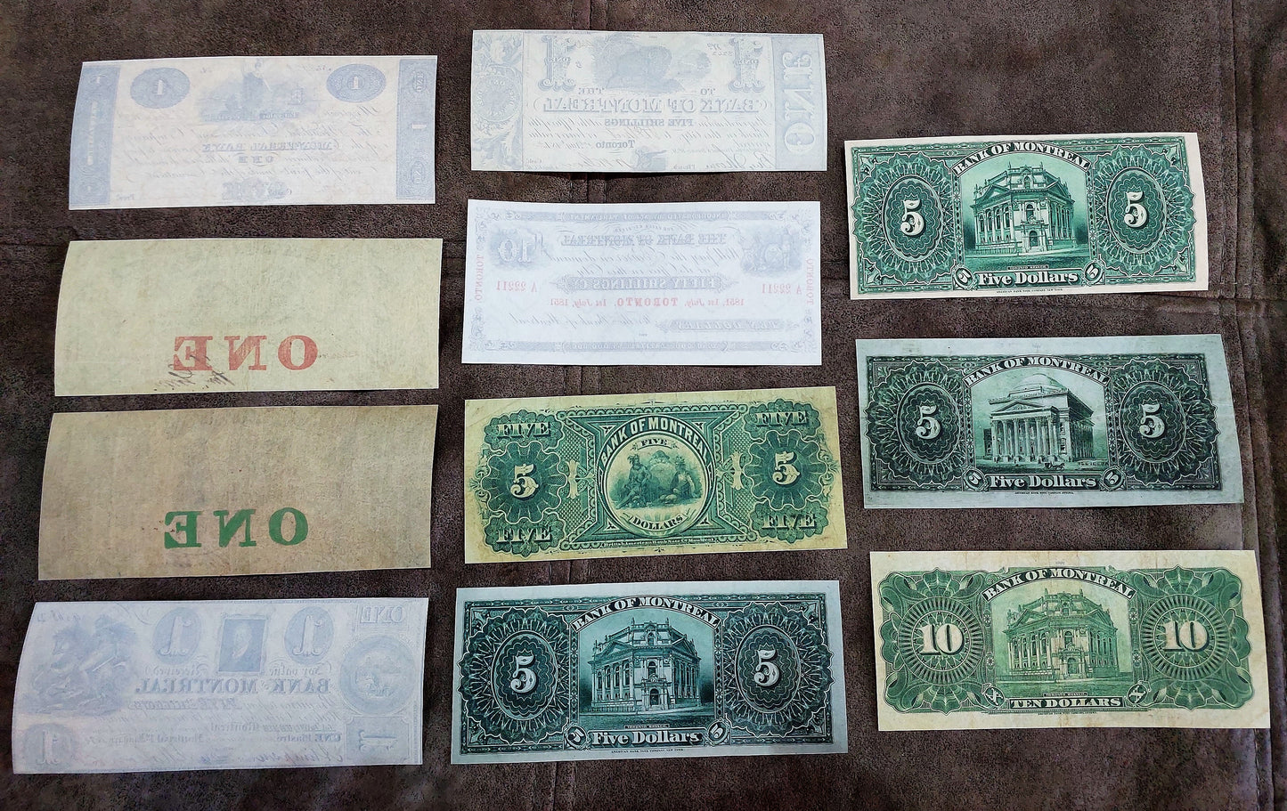 Reprint on paper with W/M Canada Bank of Montreal 1821-1912 y. FREE SHIPPING !!!