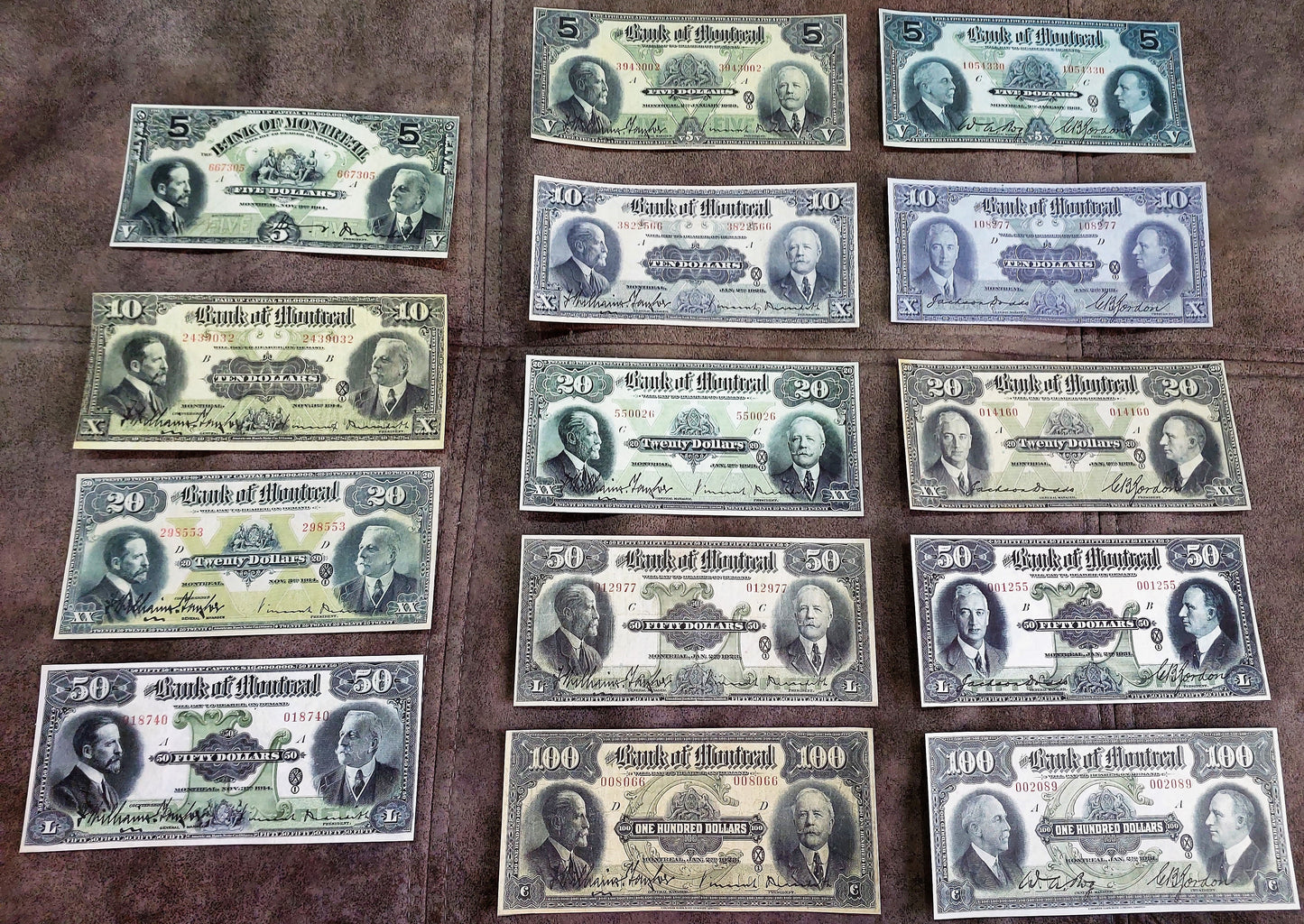 Reprint on paper with W/M Canada Bank of Montreal 1914-1931 y. FREE SHIPPING !!!