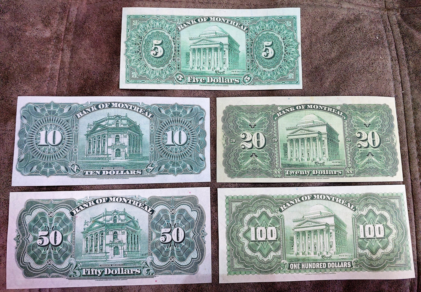 Reprint on paper with W/M Canada Bank of Montreal 1914-1931 y. FREE SHIPPING !!!