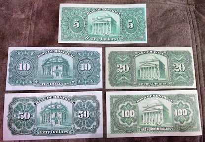 Réimpression sur papier avec filigrane Canada Banque de Montréal 1914-1931. LIVRAISON GRATUITE !!!
