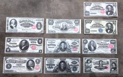 Reproduction sur papier avec filigrane Pièce d'un dollar en argent des États-Unis de 1891 LIVRAISON GRATUITE !!!