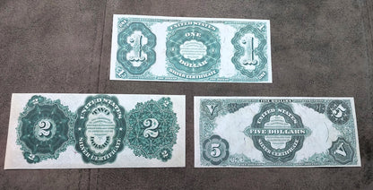 Reproduction sur papier avec filigrane Pièce d'un dollar en argent des États-Unis de 1891 LIVRAISON GRATUITE !!!