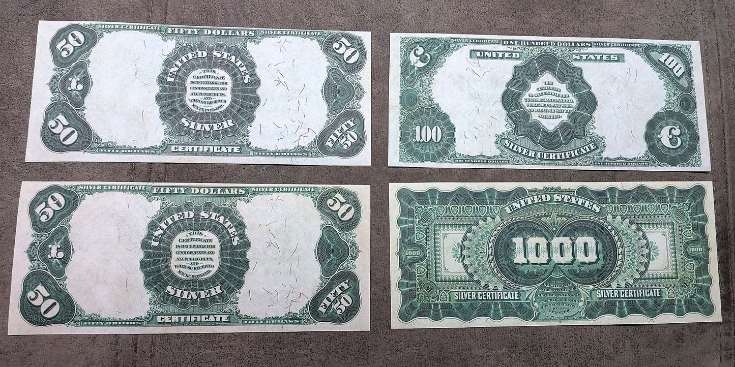 Reimpresión en papel con W/M Dólar de Plata de los Estados Unidos del año 1891 ¡ENVÍO GRATIS!
