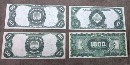Reproduction sur papier avec filigrane Pièce d'un dollar en argent des États-Unis de 1891 LIVRAISON GRATUITE !!!