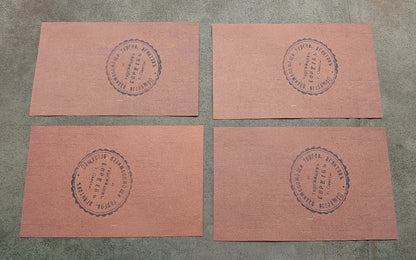 Reverse side profiles of the Odessa Jewish commercial merchants banknotes. Highlights obsolete regional currency backing formats and intricate background geometric engraving lines.