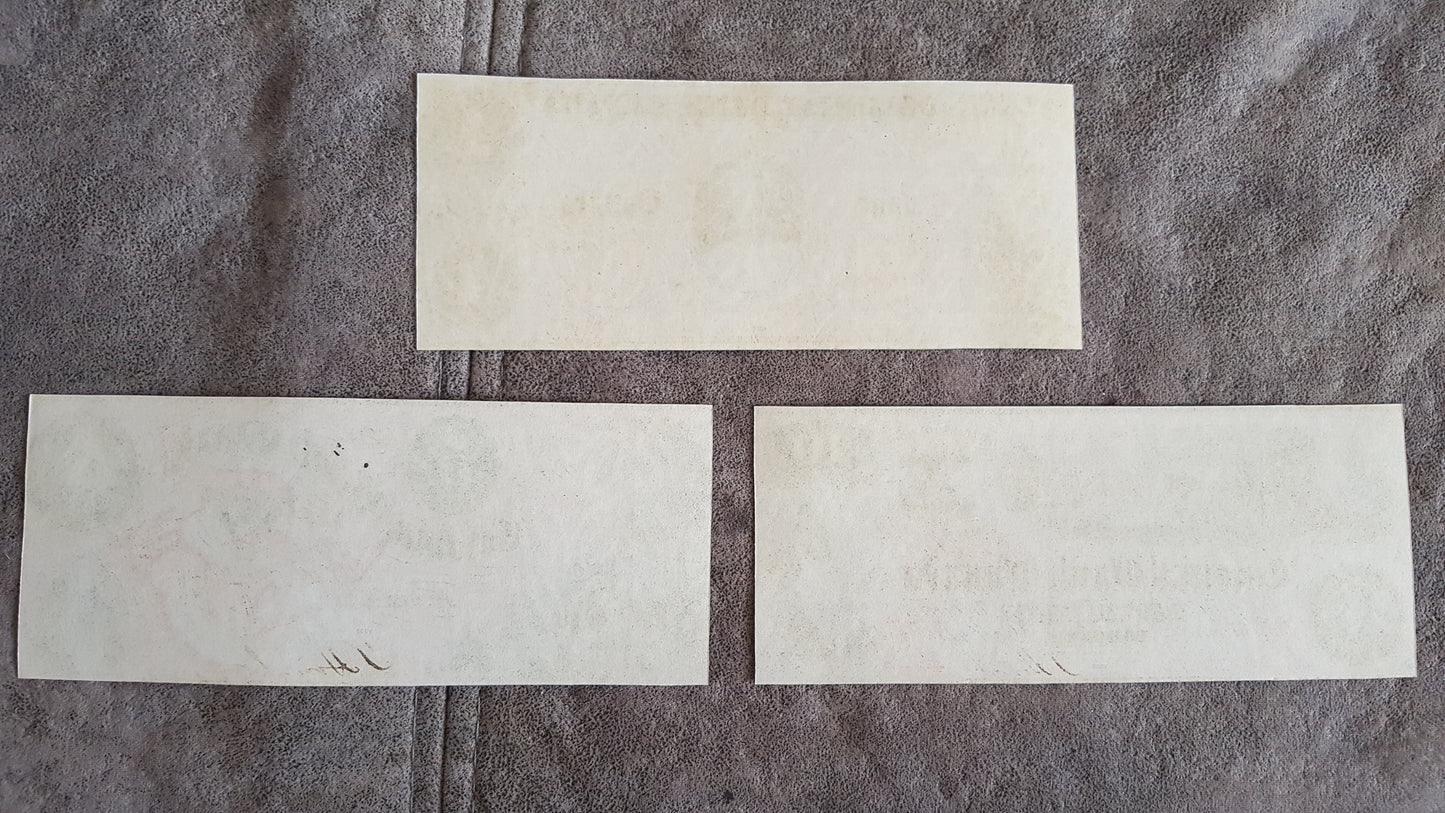 Reprint on paper with W/M Colonial Bank of Canada 1859 y. FREE SHIPPING !