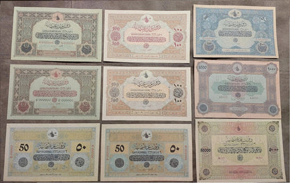 Réimpression sur papier avec filigrane Empire ottoman 1916-1918. RRR LIVRAISON GRATUITE !!!